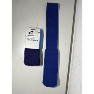 Unisex Champro Multi-Sport Athletic Sock Blue Size Small